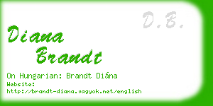 diana brandt business card